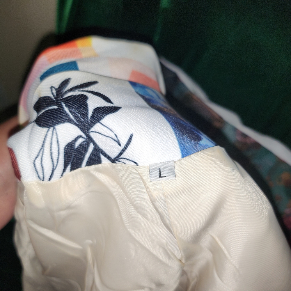 Vibrant Patchwork Women's Blazer - image 6